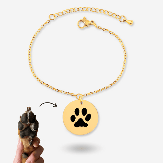 Armband mit echtem Pfotenabdruck