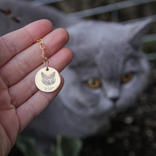 Katzen Andenken Halskette