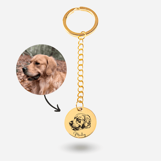 schluesselanhaenger mit haustierportrait