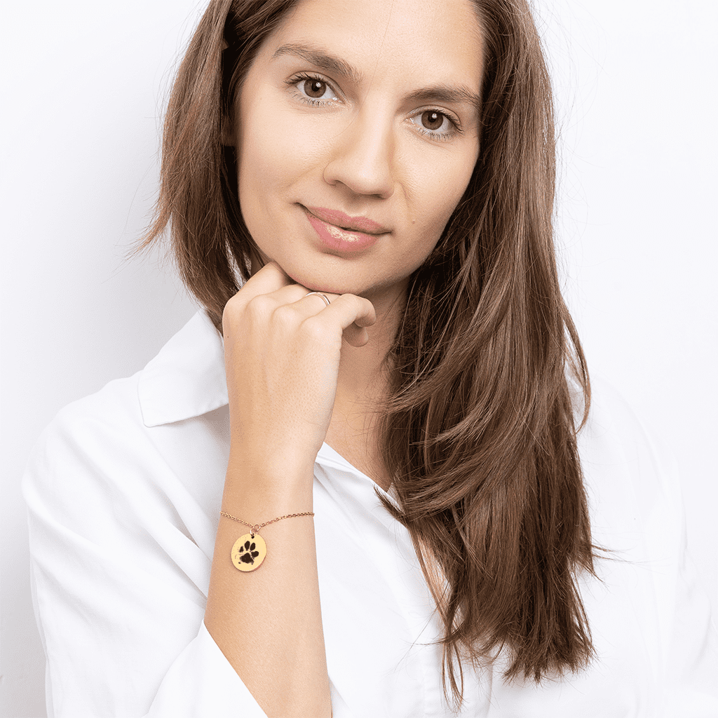 Andenken Haustierpfote Armband