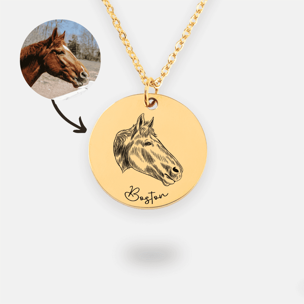 Halskette mit Pferd